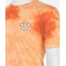 TRUE RELIGION Men T-Shirt TIE DYE BUDDHA Orange